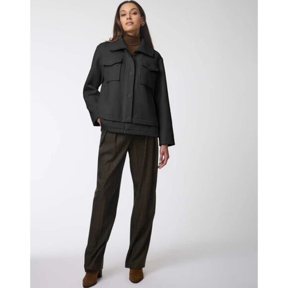 Bernardo Metro Haven Black Wool Jacket NWT - Picture 1 of 9